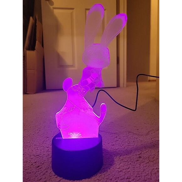 JUDY HOPPS Light Up Color Changing Night Light Lamp LED - Picture 2 of 5